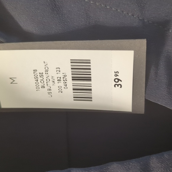 Dynamite navy blue top, medium - Picture 3 of 4